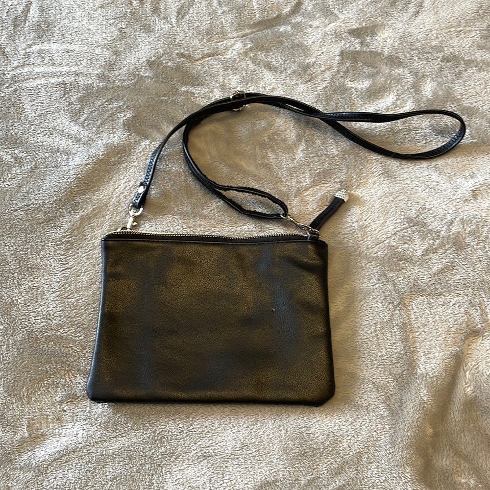 Small Black Crossbody with Adjustable Strap